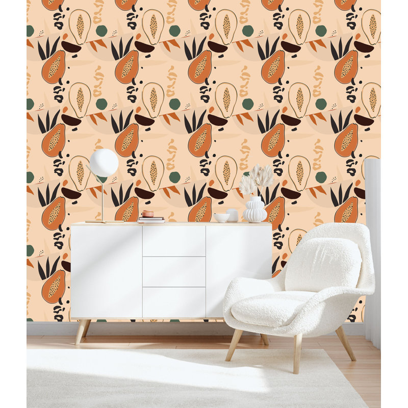 Panneau de papier peint Bella-Mai, L 10,4 po x l 25 po, Papier