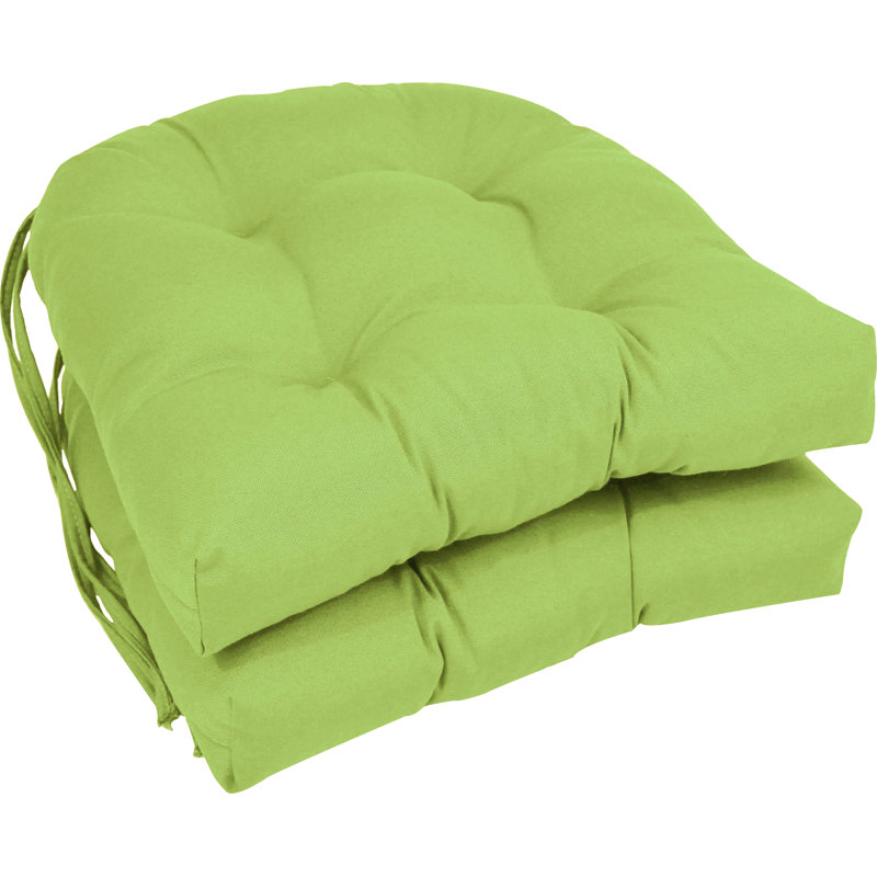 16-inch Indoor Dining Chair Cushion, Mojito Lime