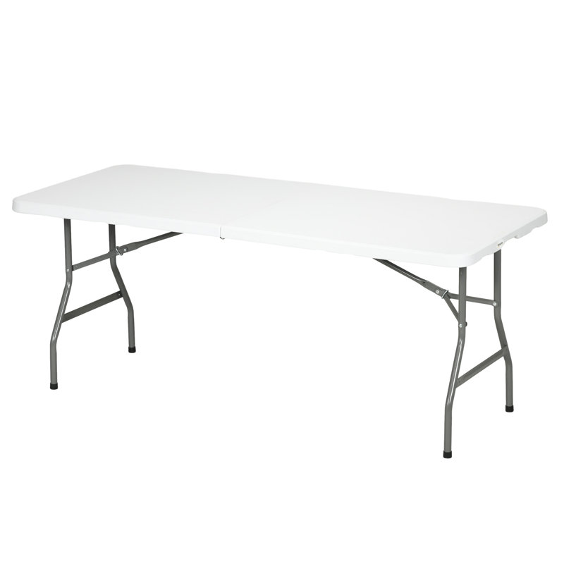 Carenza Rectangular Metal Outdoor Camping Table , 180cm cm W 75cm cm D