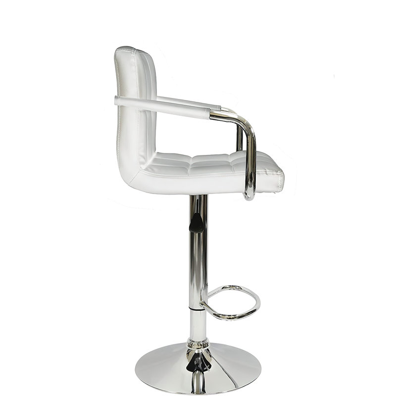 Tabouret pivotant à hauteur réglable, Blanc
