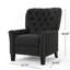 Fauteuil inclinable moderne en tissu gris foncé