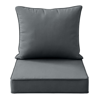 22"×22"×3" Patio Chair Cushions,Waterproof & Fade-Resistant, Deep Seat Cushions for Couch, Patio, Garden & Balcony