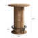 39.4" Bar Table, Round Bistro Pub Table with Metal Ring Footrest, Only Table
