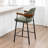 Devane Upholstered Counter Stool With Armrest-123161715