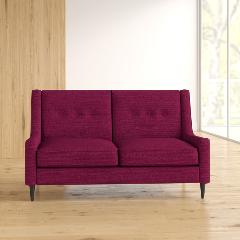 Augusta Plaza 2 Seater Loveseat, Violet