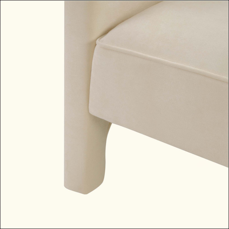 Fauteuil rembourré Modern, Beige