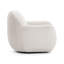 Chaise pivotante en velours crème Tiago-116703765