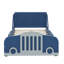 Lit plateforme en forme de voiture avec accents de roue-43378220-43378193