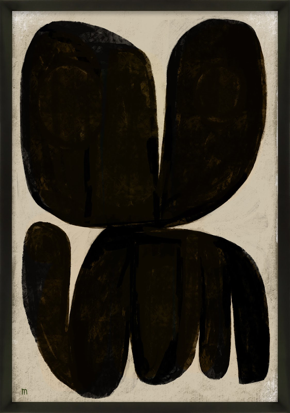 Moth by StudioM, Black, 38" H x 26.5" W x 1.25" D