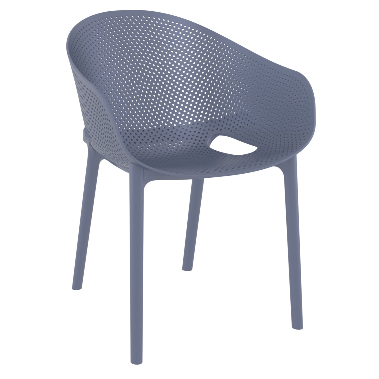 Farrah 118" Patio Dining Set, Dark Gray
