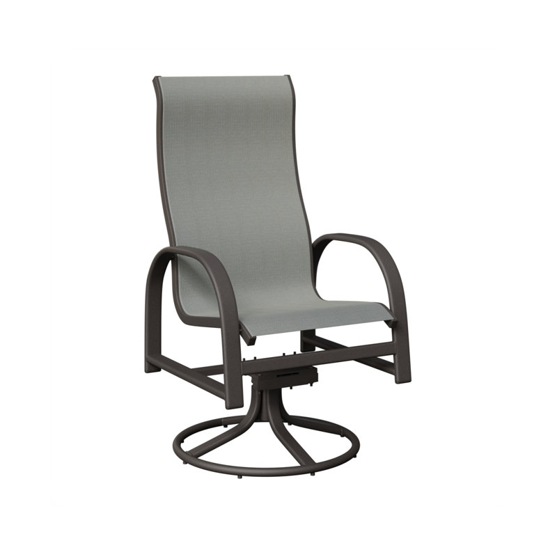 Chaise berçante berçante berçante Berlin, Ardoise Nova, Aluminium graphite moucheté