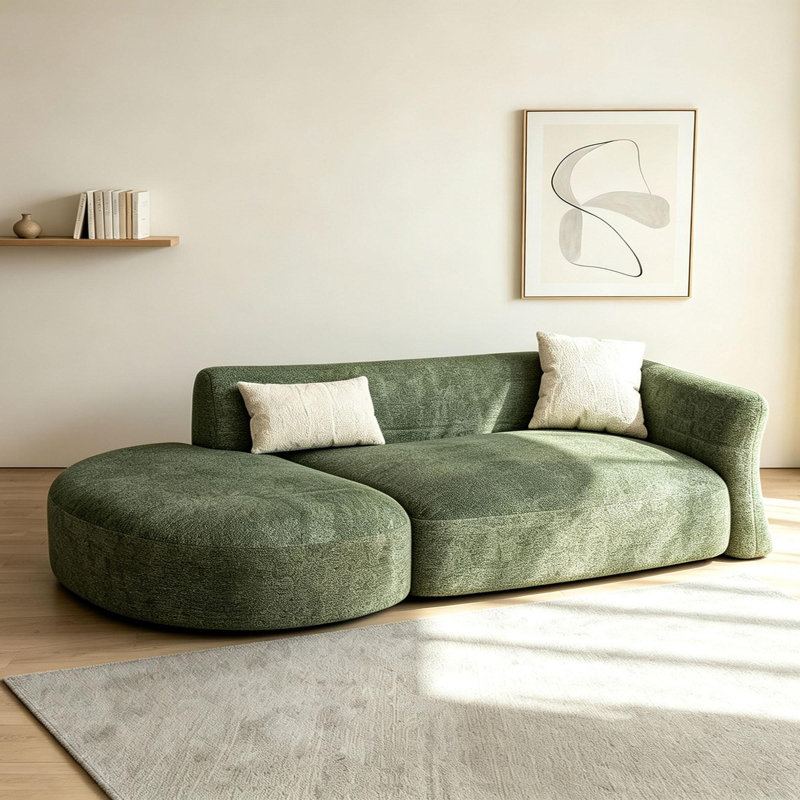 chaise longue d'intérieur simple et décontractée, Green