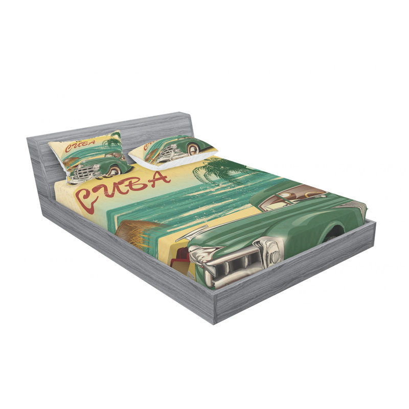 Microfiber Sheet Set, Queen Sheet Set with Fitted Sheet