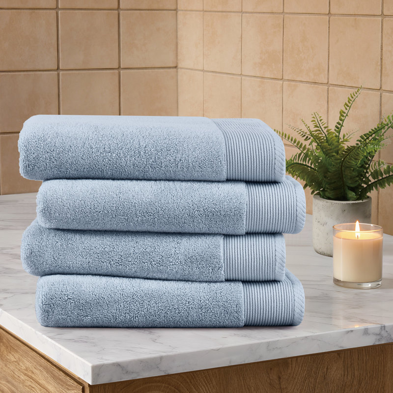 Cannon Heritage 4 Piece Bath Towel Set, Blue