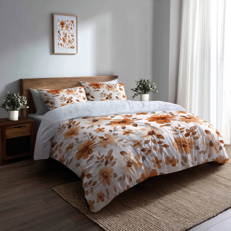 Ensemble de literie 3 pièces Classic Boho - Ensemble de housse de couette et coussin décoratif