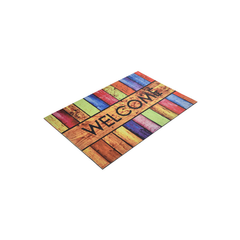 Durable PVC Doormat, Non-Slip Underside, 15.7 x 23.6 inches | 100% PVC Material, Machine Washable at 86°F | Perfect for Indoor & Outdoor Use, Easy to Clean, Stylish & Functional Welcome Mat