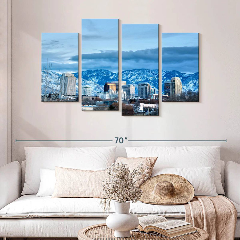 Nicci Salt Lake City en hiver, H 32 po x l 52 po