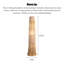 Lampe sur pied en corde de fer de style chinois Wabi-Sabi