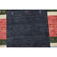 Tapis noir et multicolore de haute qualité noué à la main-248134703