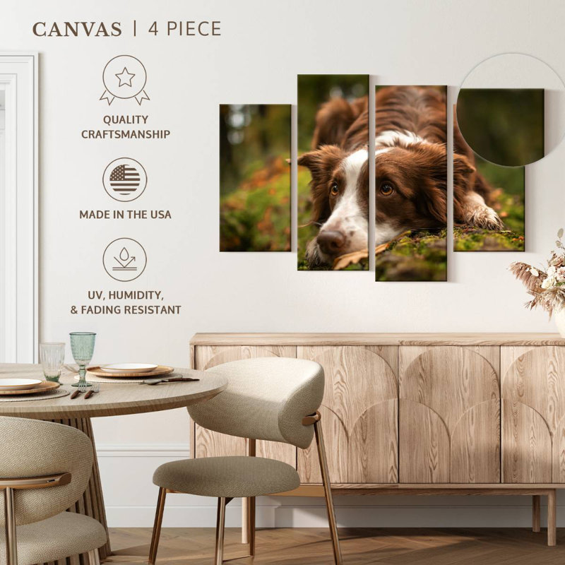 Brampt Lovable Border Collie, 27" H x 43" W