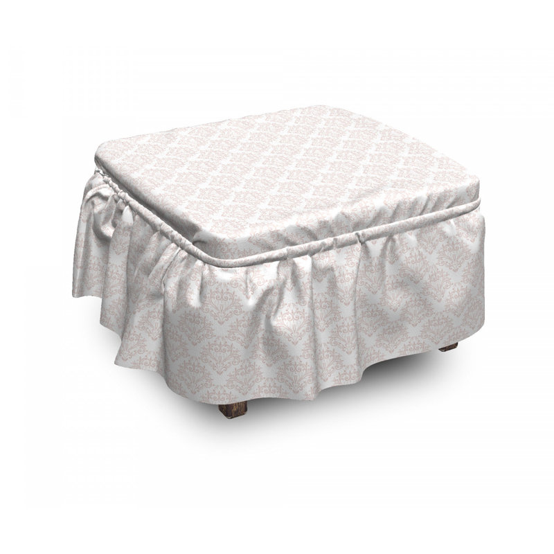 Box Cushion Ottoman Slipcover