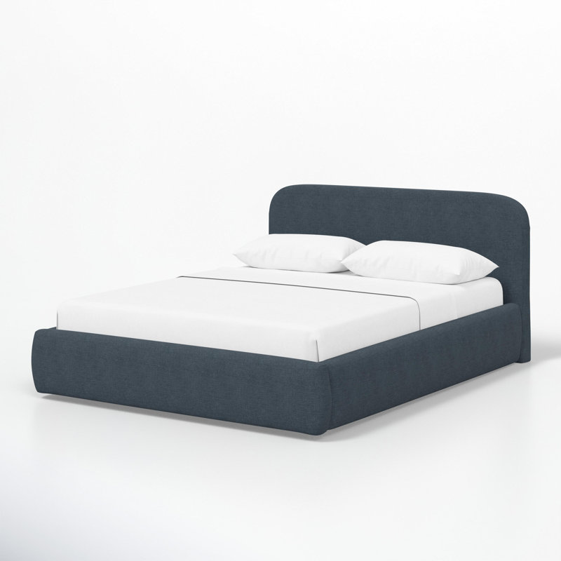 Lit plateforme 37 po Daphne, Grand, Bleu marine