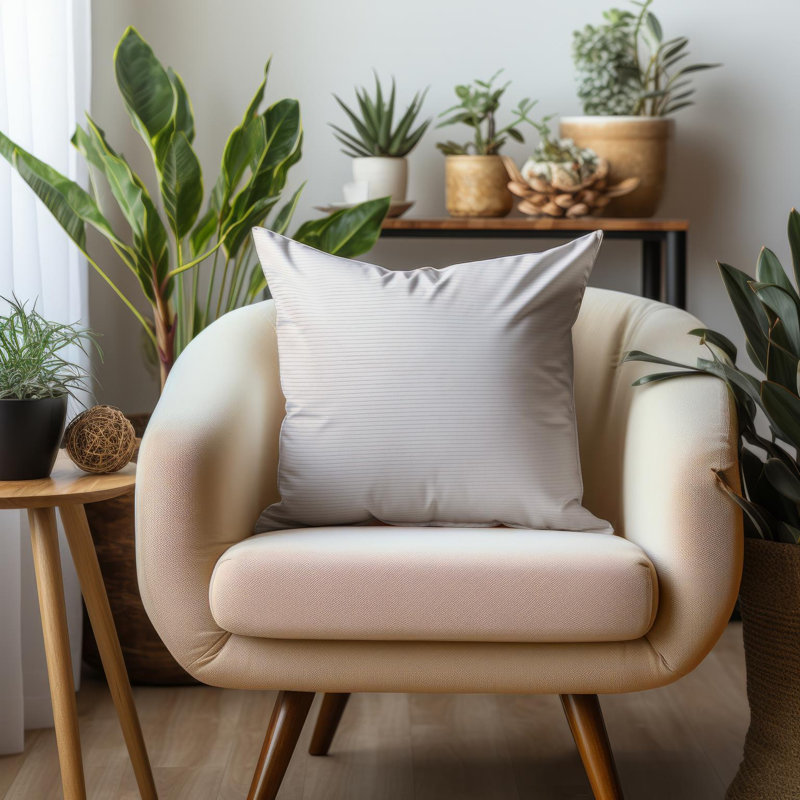 Gousset Pana - Insert en duvet, Naturel, Carré, H 20 po x l 20 po