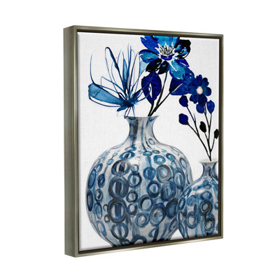 " Modern Blue Flower Arrangement " by Jesse Keith