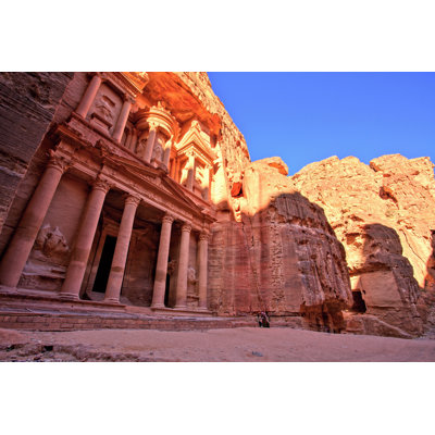 " The Treasury (Al Khazneh) Of Petra Ancient City At Sunset, Jordan " by Roman_Slavik