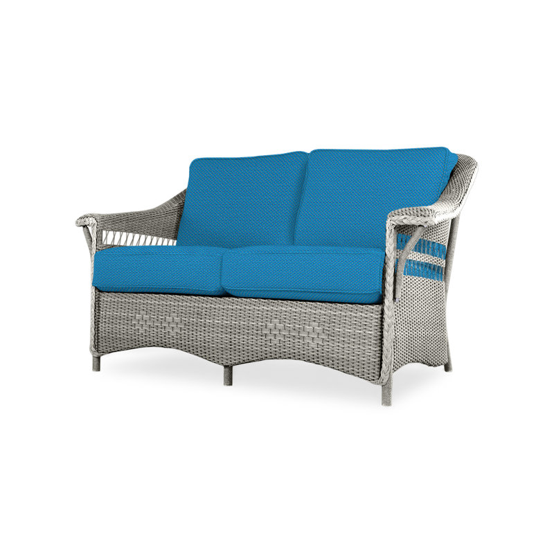 Nantucket Outdoor 2 - Seat Loveseat, Loveboat Mint, Pewter