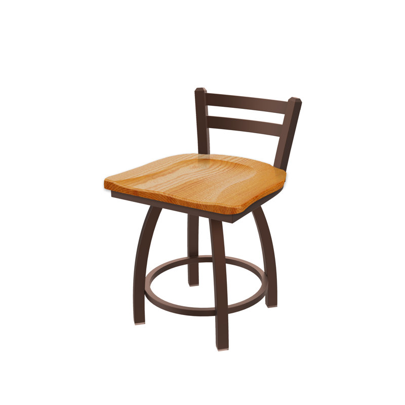 Tabouret de coiffeuse 411 Jackie, Bronze, Bois - chêne moyen