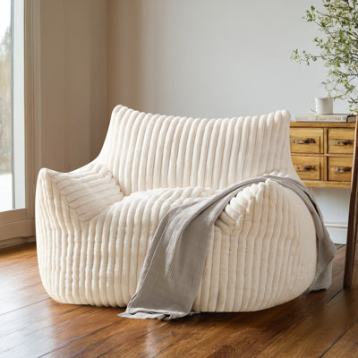 Lazy sofa living room bedroom single sofa chair corduroy fabric sofa