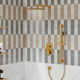 SlideLux Complete Rainfall Shower System with Rough in-Valve and Slide Bar