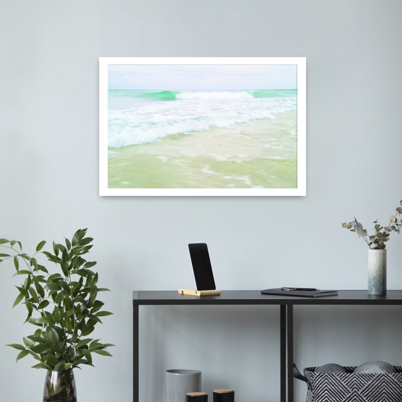 Vagues de paix, art côtier abstrait, H 16 po x l 24 po