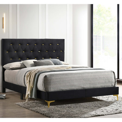 Upholstered Panel Bed