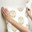 Double rouleau floral Peel & Stick-101899986