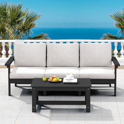 3-Person HDPE Outdoor Seating Group, only  Frame