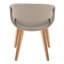 Upholstered Chair In Whitewashed Wood And Light Grey Faux Leather - Set Of 2-1914035346-1914035345