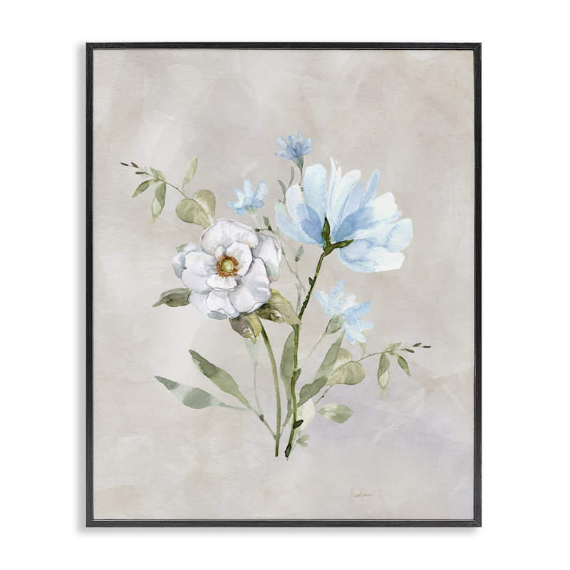 Herbes, art giclée encadrée par Livi Finn, H 30 po x l 24 po, Giclée encadrée noir minuit