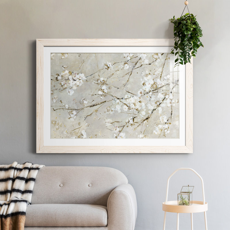 Blossom Confetti - peinture encadrée, Cadre blanc, H 37,5 po x l 27,5 po x P 1,5 po