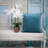 Parkland Collection Eris Transitional Quilted Teal Throw Pillow-64709763