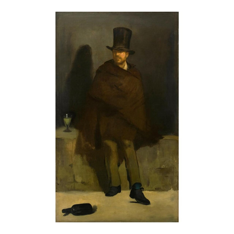 «The Absinthe Drinker» par Edward Manet - Estampe numérique, H 20 po x l 16 po