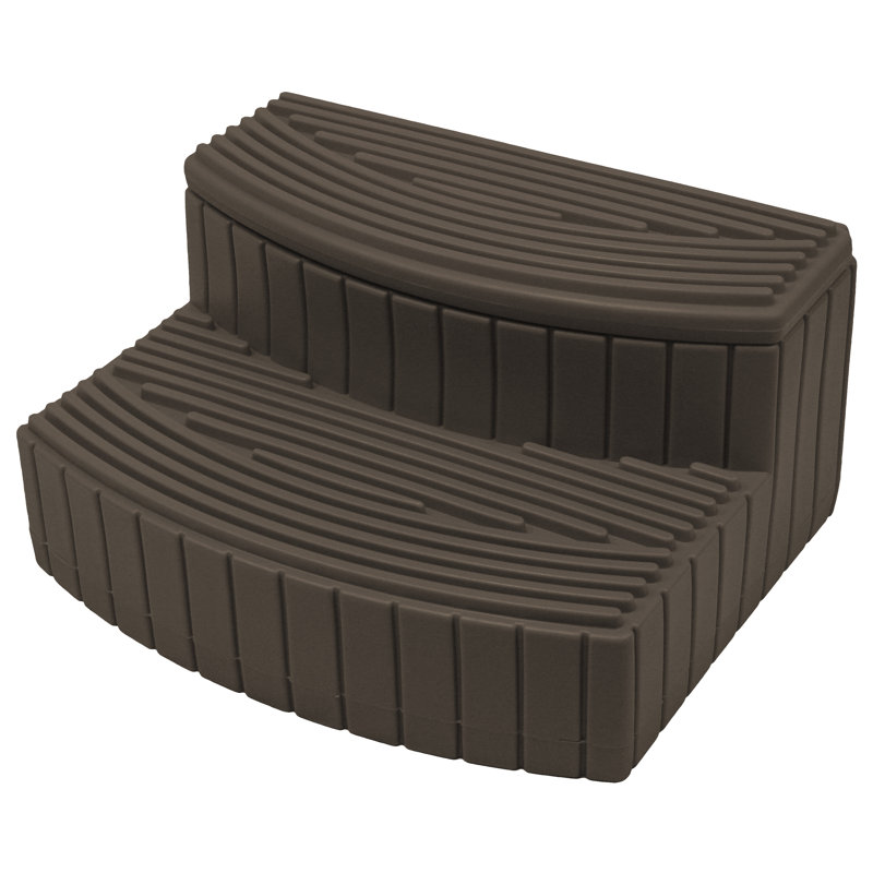 Oak Brown 2-Step Plastic Storage Step