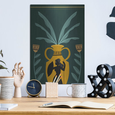 Warrior Goddess Vase I' by Regina Moore, Metal Wall Art