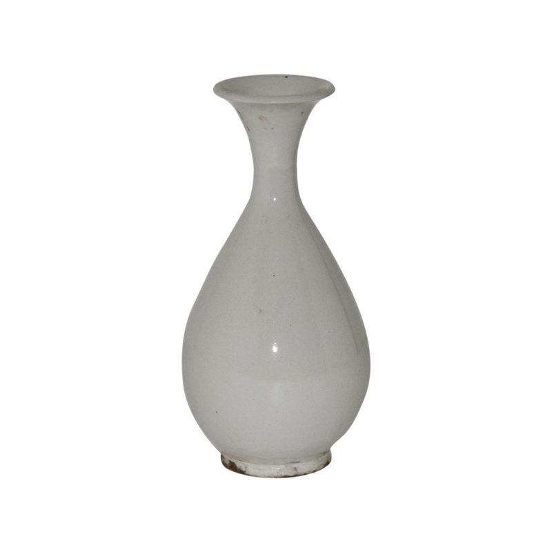 Handmade Table Vase, Blue Green, 15" H x 8" W x 9" D