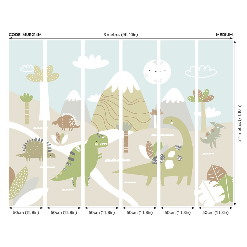 Holmes Mural, 240cm L x 300cm W, Beige