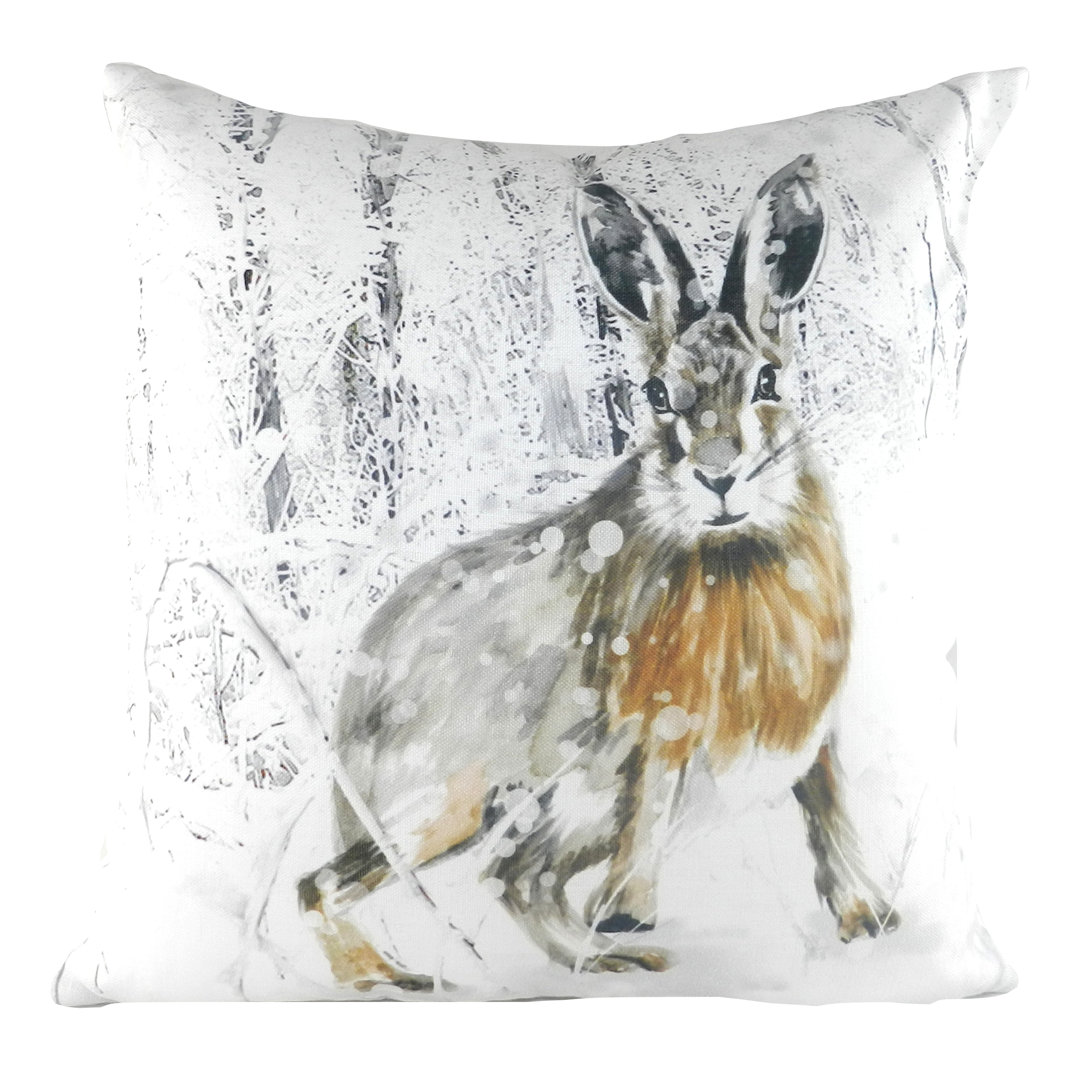 Christmas Hare Cushion with Filling