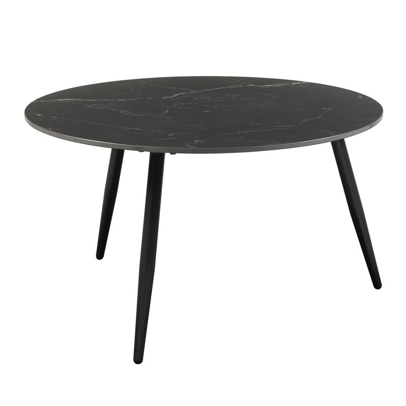 Tables gigognes contemporaines et table d'appoint 3 avec pieds en métal fritté noir de style moderne