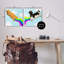 Pixel Cats with Rainbows 2 PC, ensemble d'art mural sur toile par June Erica Vess-1767452436