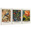 60*40，Wall Art, 3-Piece Arts and Crafts Canvas Painting, Bird Floral Pattern Wall Decor for Living Room Bedroom Dining Room.